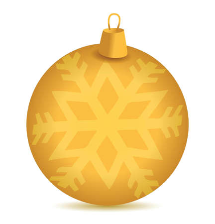 christmas snowflake ornament illustration design over a white backgroundのイラスト素材