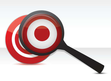Defining The Target concept illustration design over a white backgroundのイラスト素材