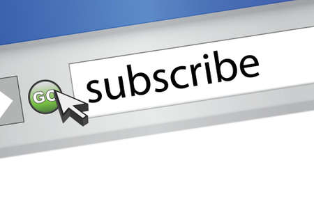 internet subscribe browser concept illustration design backgroundのイラスト素材
