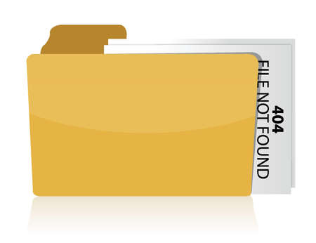 files not found error illustration design over whiteのイラスト素材