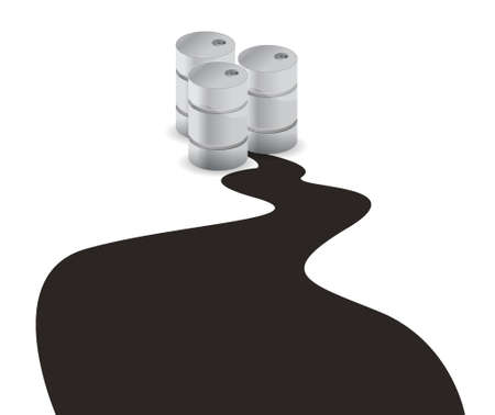 oil spill illustration design over a white backgroundのイラスト素材