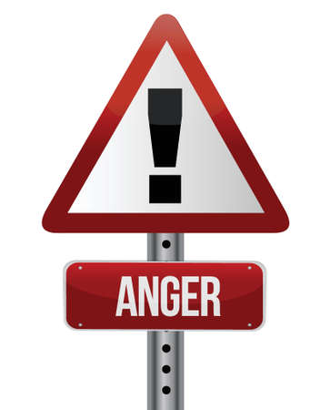 anger sign illustration design over a white backgroundのイラスト素材