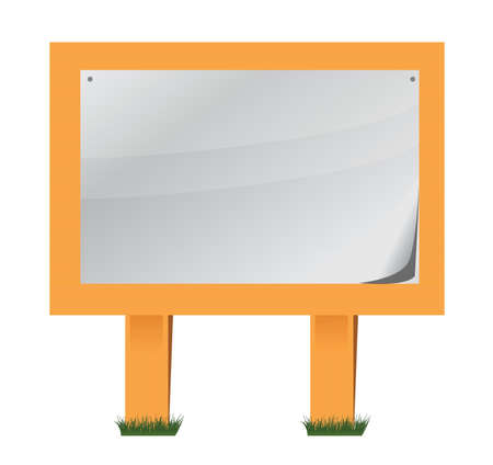 wood and paper sheet sign illustration design over a white backgroundのイラスト素材