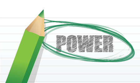 pencil and word  Illustration design over whiteのイラスト素材