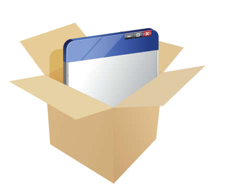 Pre-Packaged Website concept illustration design over white