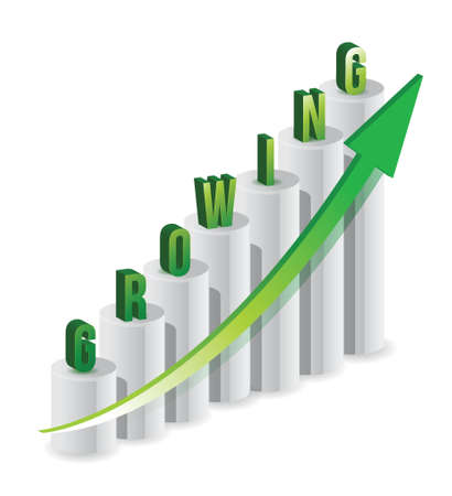 progress bars having text growing illustration designのイラスト素材