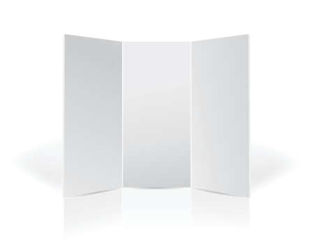 Trifold black leaflet presentation board for your designのイラスト素材