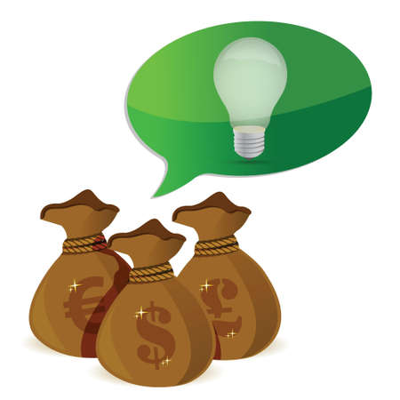 idea Investments concept illustration design over a white backgroundのイラスト素材