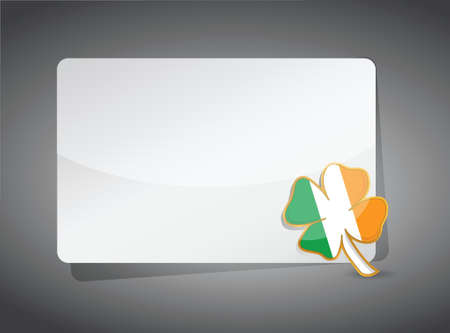 saint Patrick clover presentation board illustration design graphicのイラスト素材
