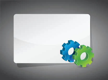 industrial gear presentation board illustration design graphicのイラスト素材