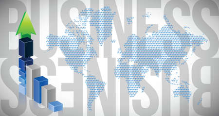 Business, financial graph stat business illustration design backgroundのイラスト素材