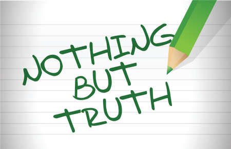 Nothing but truth message written on a notepadのイラスト素材