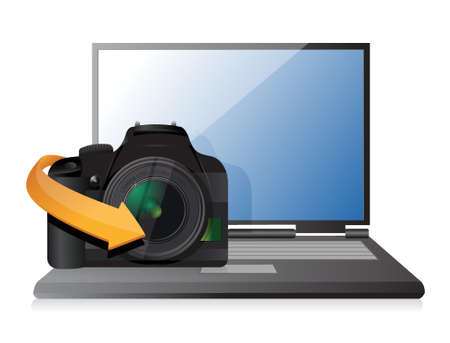 camera setting tool illustration design over a white backgroundのイラスト素材