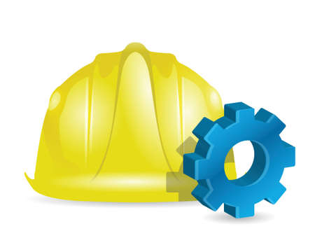 building industrial concept illustration design over whiteのイラスト素材