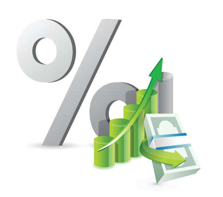 financial business concept illustration design over a white backgroundのイラスト素材