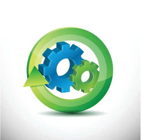 industry business on the move concept. Illustration design over whiteのイラスト素材