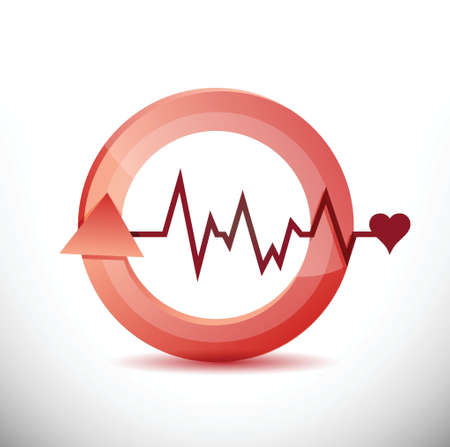 lifeline 360 design concept illustration design over whiteのイラスト素材