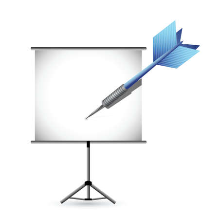 presentation concept illustration design over a white backgroundのイラスト素材