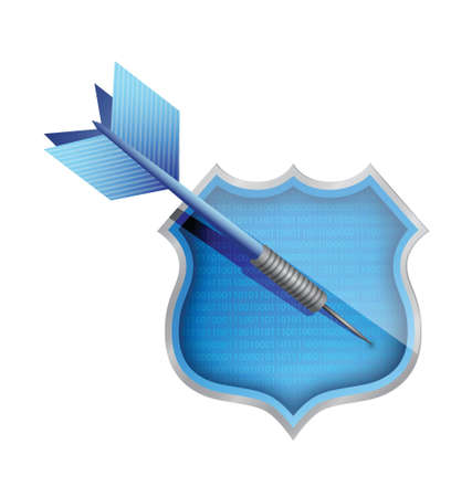 target shield illustration design over a white backgroundのイラスト素材