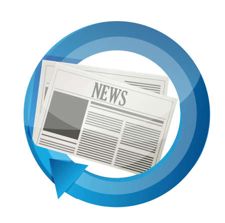 news concept illustration design over a white backgroundのイラスト素材