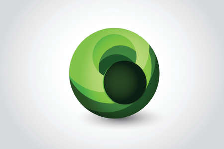 Sphere shape. business illustration design over a white backgroundのイラスト素材