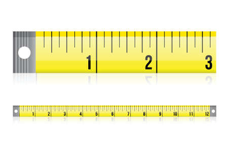 measure tape illustration design over a white backgroundのイラスト素材