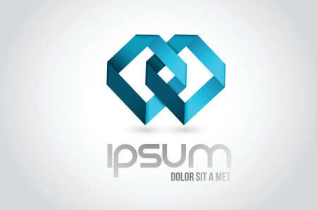 teamwork link logo symbol illustration design over whiteのイラスト素材