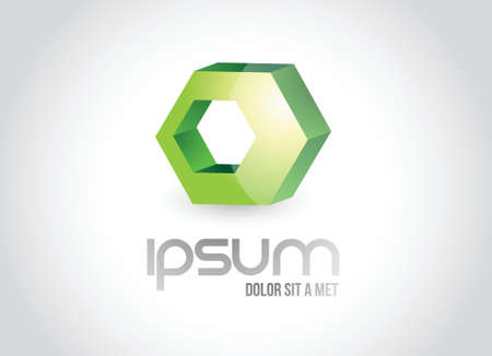 polygon logo symbol illustration design over whiteのイラスト素材