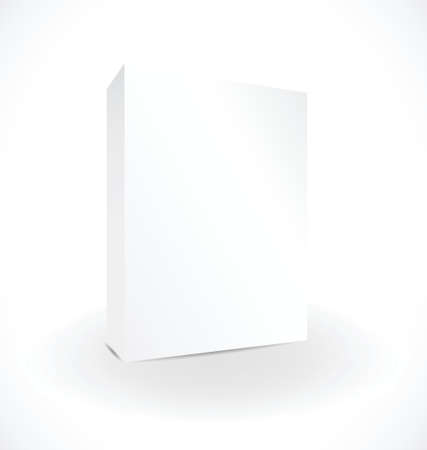 Blank box on white background with reflection illustration designのイラスト素材