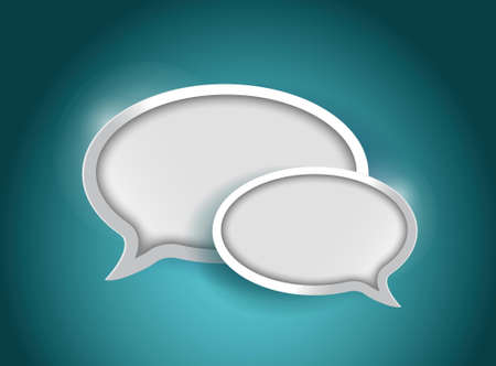 Speech bubble, communication concept illustration design graphicのイラスト素材