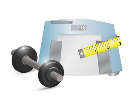 fitness concept illustration design over a white backgroundのイラスト素材