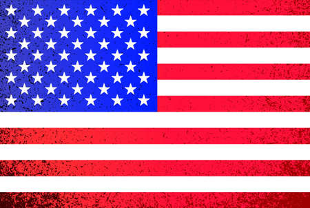 USA. grunge American flag illustration design background graphicの写真素材