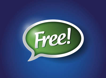 free bubble message communication. illustration design over blueのイラスト素材