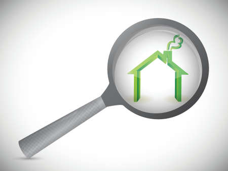 house inspection illustration design over a white backgroundのイラスト素材