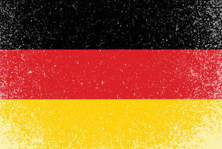 german grunge flag banner illustration design graphicのイラスト素材