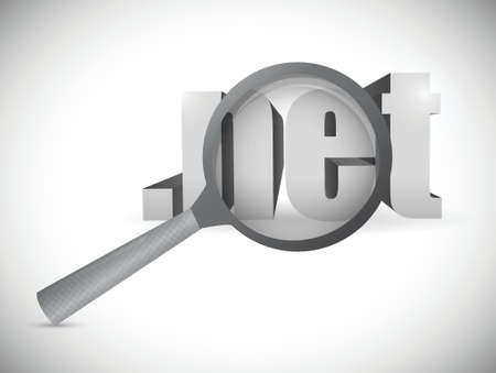 net domain exploration concept. illustration design over a white backgroundのイラスト素材