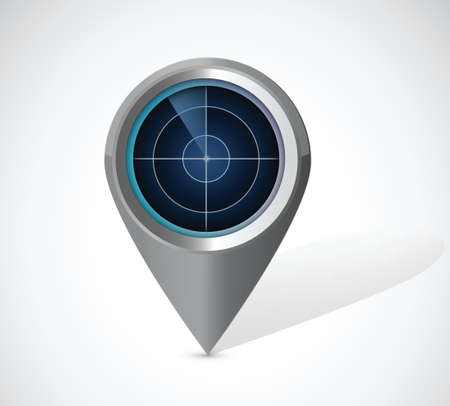 radar locator illustration design over a white backgroundのイラスト素材