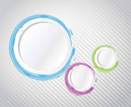ink color circles illustration design graphic のイラスト素材