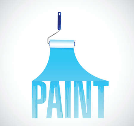 paint roller ink illustration design over a white backgroundのイラスト素材