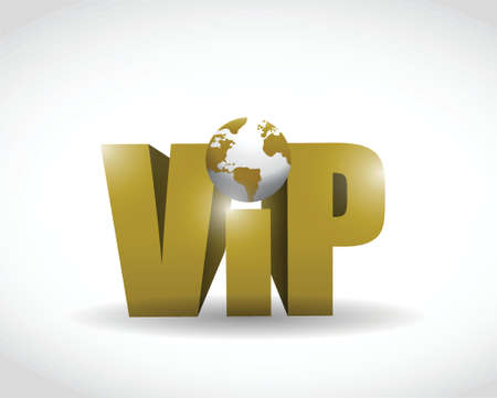 vip world illustration design over a white backgroundのイラスト素材