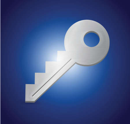 security key over a blue gradient backgroundのイラスト素材