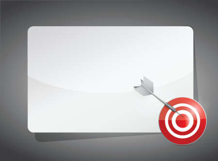 text box and target. illustration design over a grey backgroundのイラスト素材