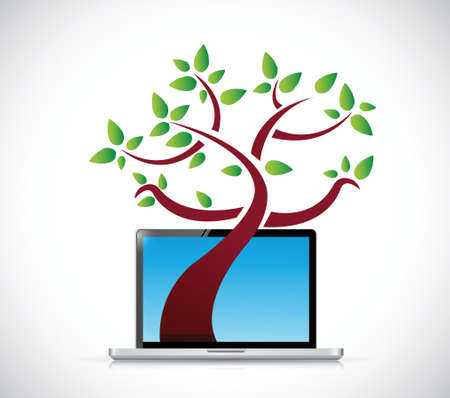 technology growth concept illustration design over a white backgroundのイラスト素材