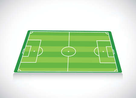 soccer field illustration design over a white backgroundのイラスト素材