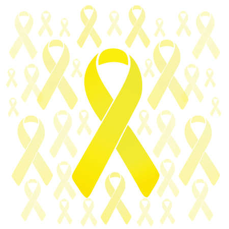 support our troops yellow ribbons illustration design over a white backgroundのイラスト素材