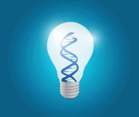 atom light bulb illustration design over a blue backgroundのイラスト素材