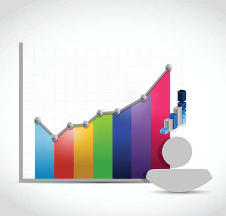 people color graph color illustration design over a white backgroundのイラスト素材