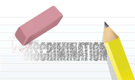 your discrimination erase illustration design over a white backgroundのイラスト素材