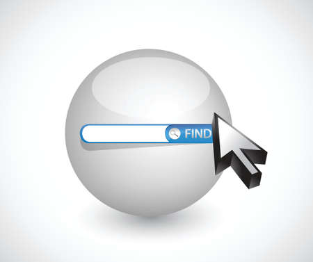 sphere search bar illustration design over a white backgroundのイラスト素材