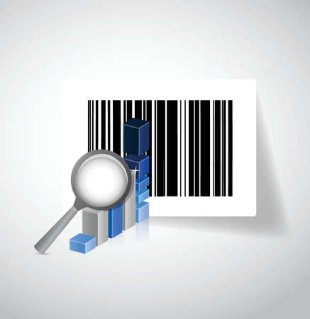 business barcode illustration design over a white backgroundのイラスト素材